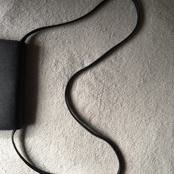 KATE SPADE Black Laurel Way Jeweled Crossbody Bag Clutch Wallet Removable strap - Picture 7 of 8